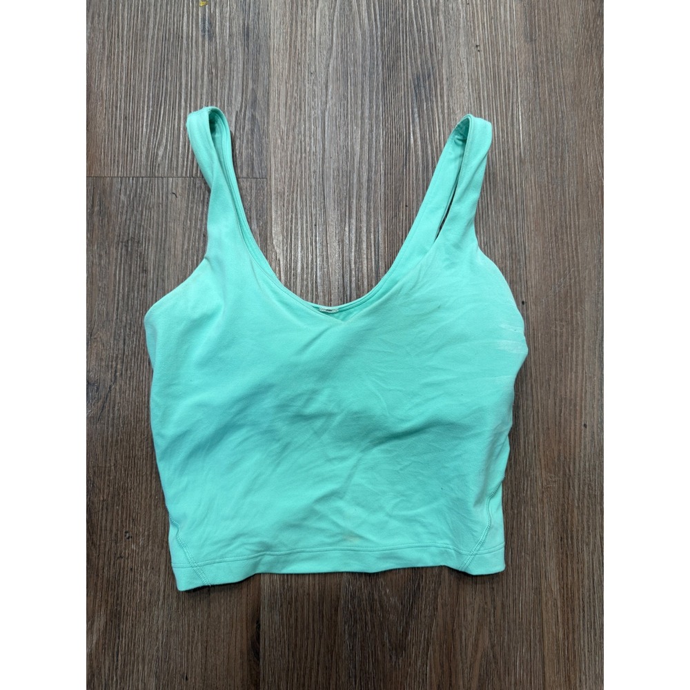 Lululemon Align‎ Tank Top Wild Mint Green Nulu Cropped Yoga Camisole Size 4